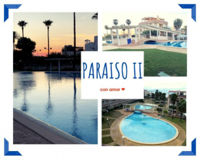PARAISO II, piscina, barbacoa, padel ,parking, primera linea del mar